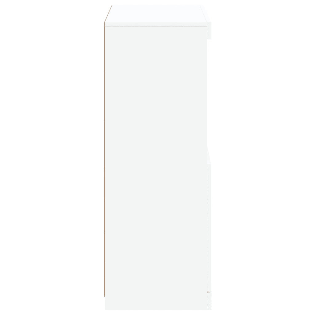 Credenza con Luci LED Bianca 60,5x37x100 cm 836665