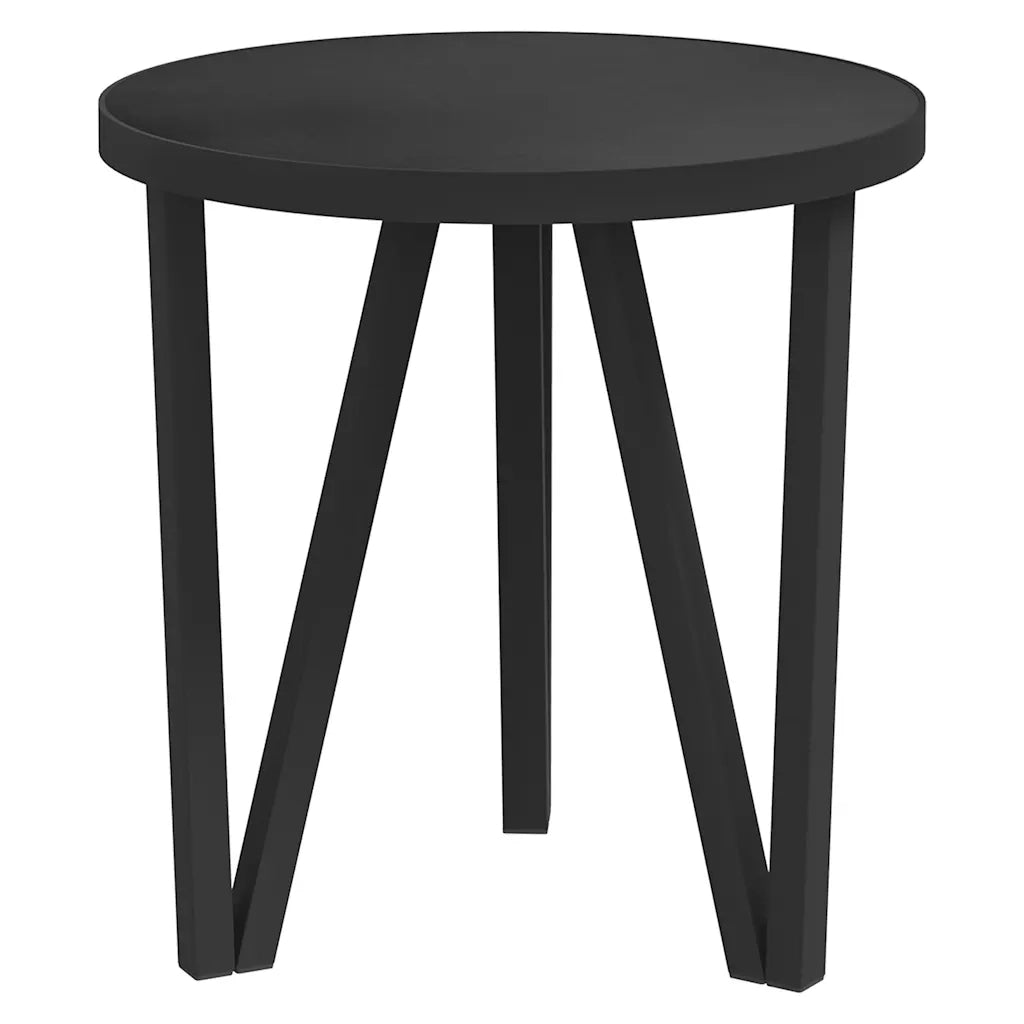 Tavolino | Tavolo laterale Nero ?35 cm in MDF