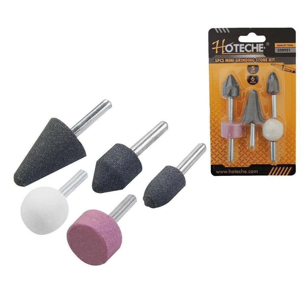 Trade Shop - Set Frese Per Mini Trapano Dremel Dremmel 5 Pezzi Da 6mm Abrasive -