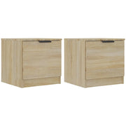 Set di 2 Comodini | Armadio da Notte | Mobiletto da notte Rovere Sonoma 40x39x40 cm