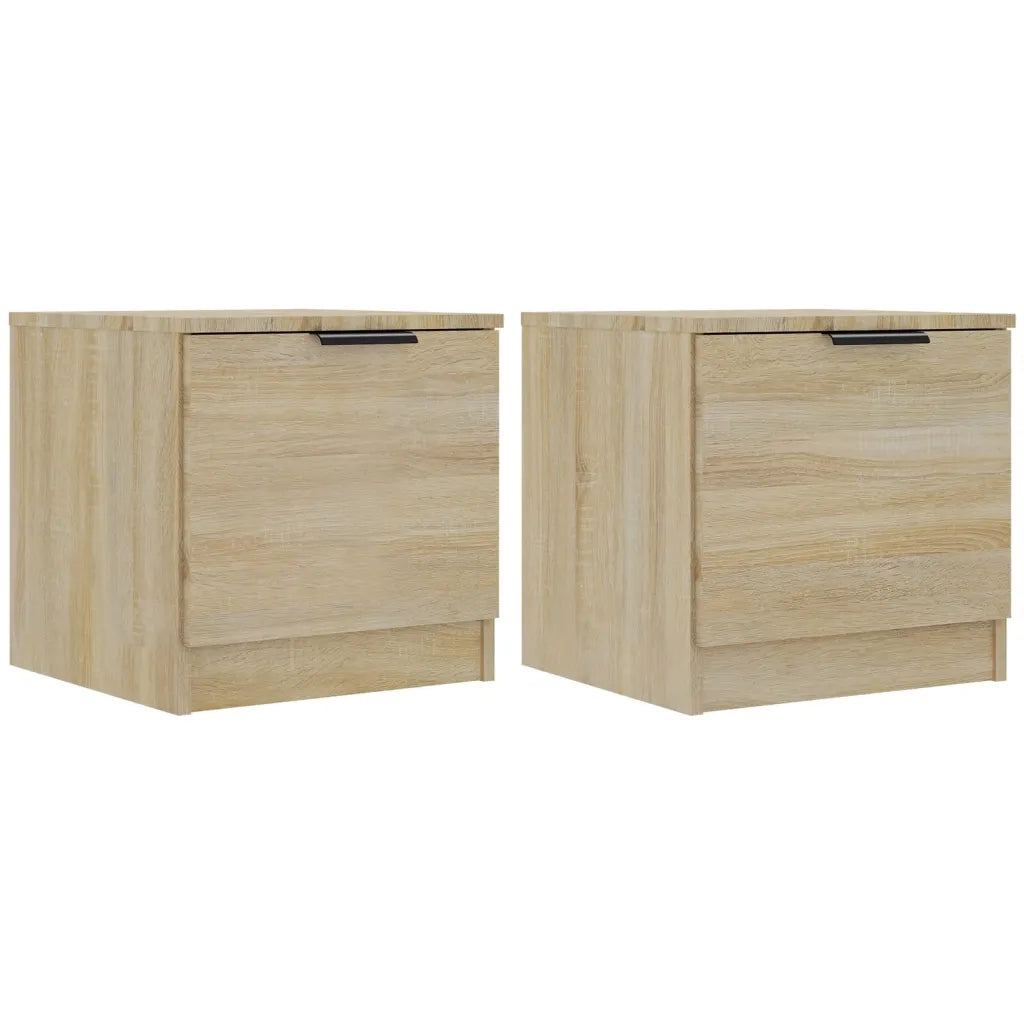 Set di 2 Comodini | Armadio da Notte | Mobiletto da notte Rovere Sonoma 40x39x40 cm