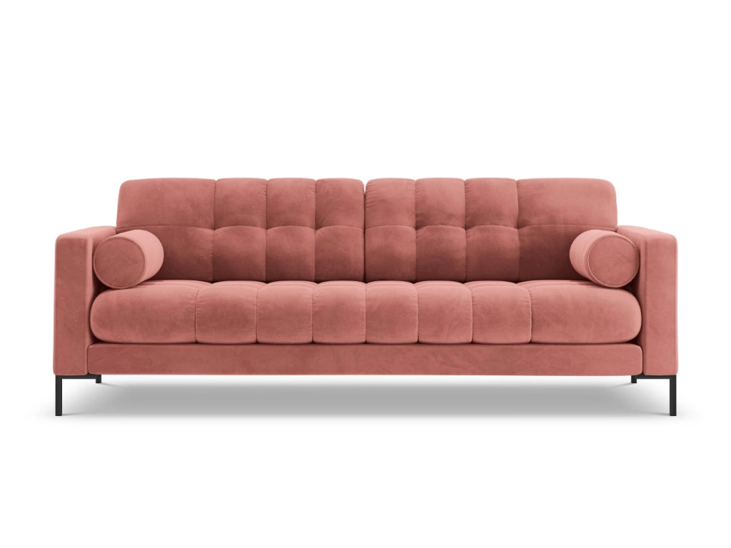 Cosmopolitan Design - Divano "Bali" 4 posti in velluto rosa 