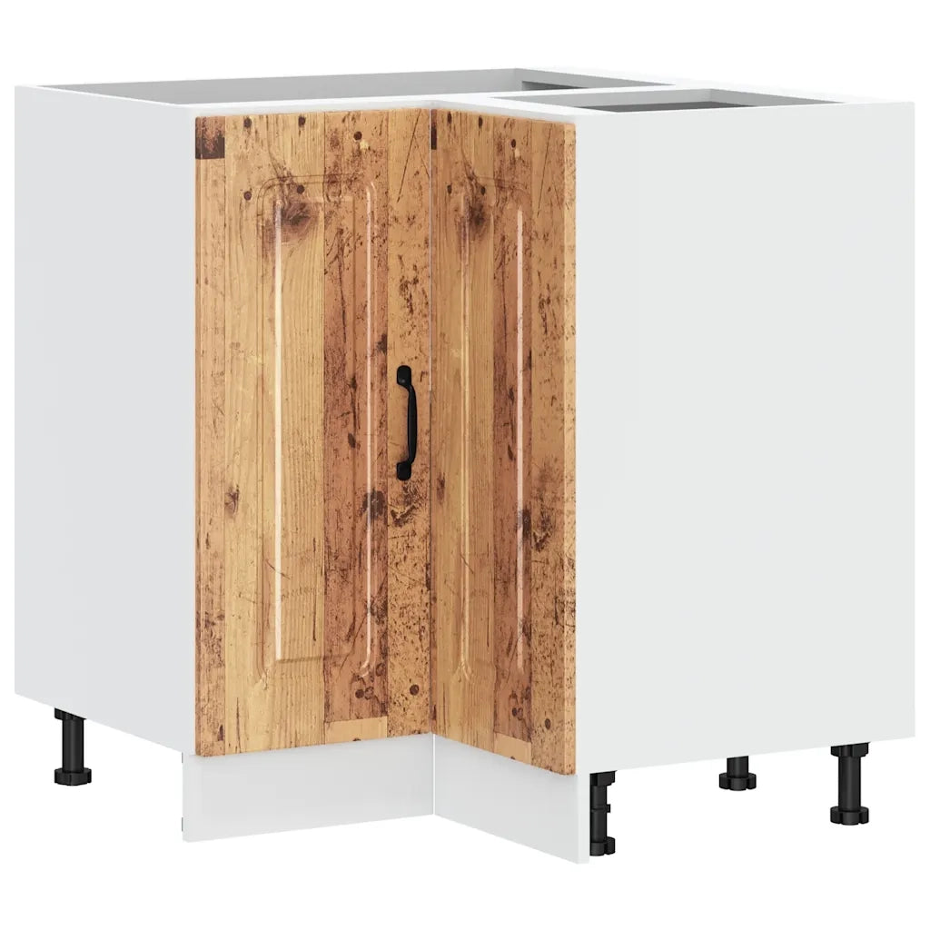 Mobile Base ad Angolo Cucina Kalmar Legno Vecchio in Truciolato 853515