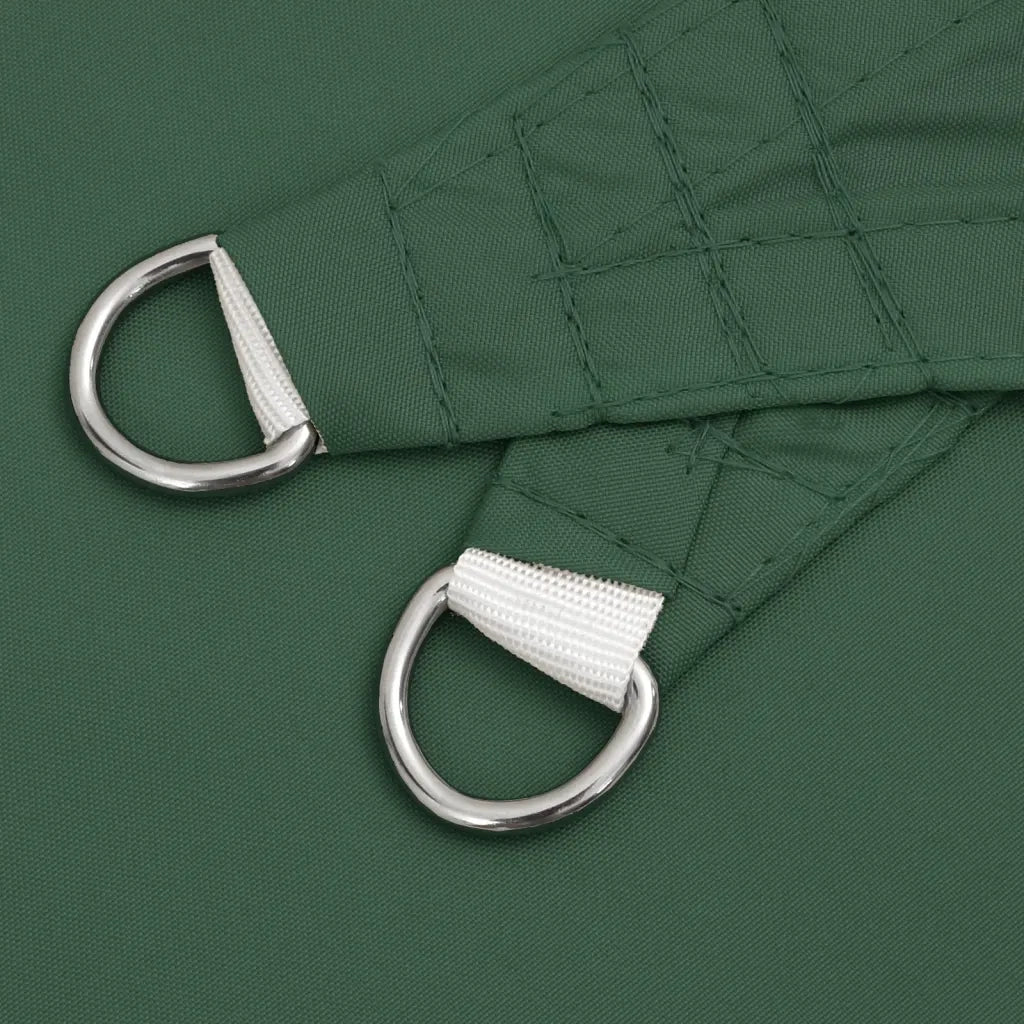 Parasole a Vela Oxford Triangolare 5x7x7 m Verde Scuro 135512