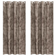 Tende in Velluto 2 pz Cappuccino 260 x 140 cm Velluto