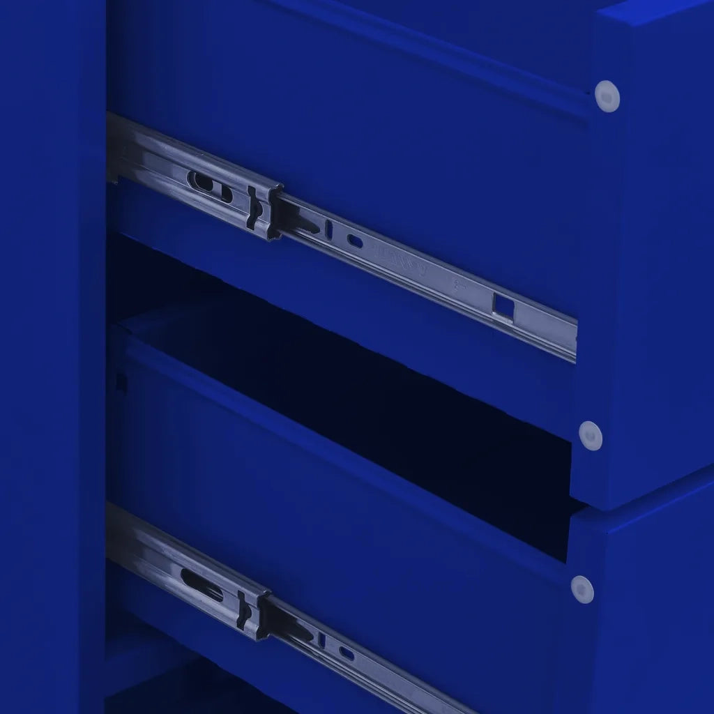 Cassettiera Blu Marino 80x35x101,5 cm in Acciaio CFW8677153