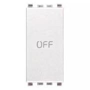 VIMAR EIKON - PULSANTE 1P NO+NC 10A SIMBOLO OFF BIANCO