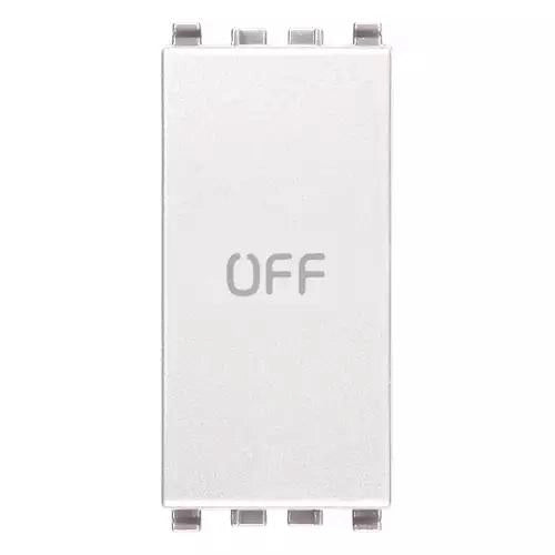 VIMAR EIKON - PULSANTE 1P NO+NC 10A SIMBOLO OFF BIANCO