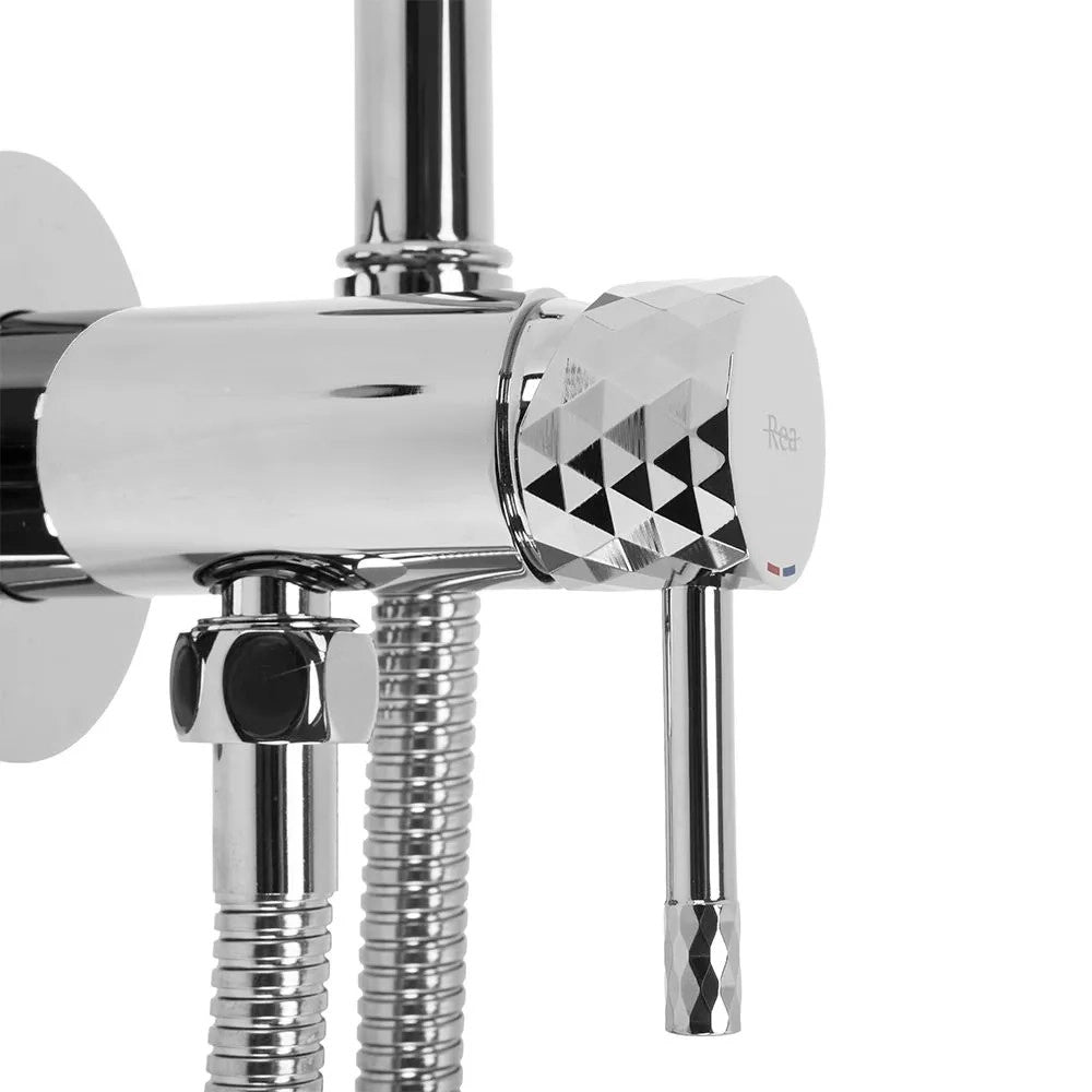 Rubinetto Bidet Rea Lungo Loop Diamond Chrome