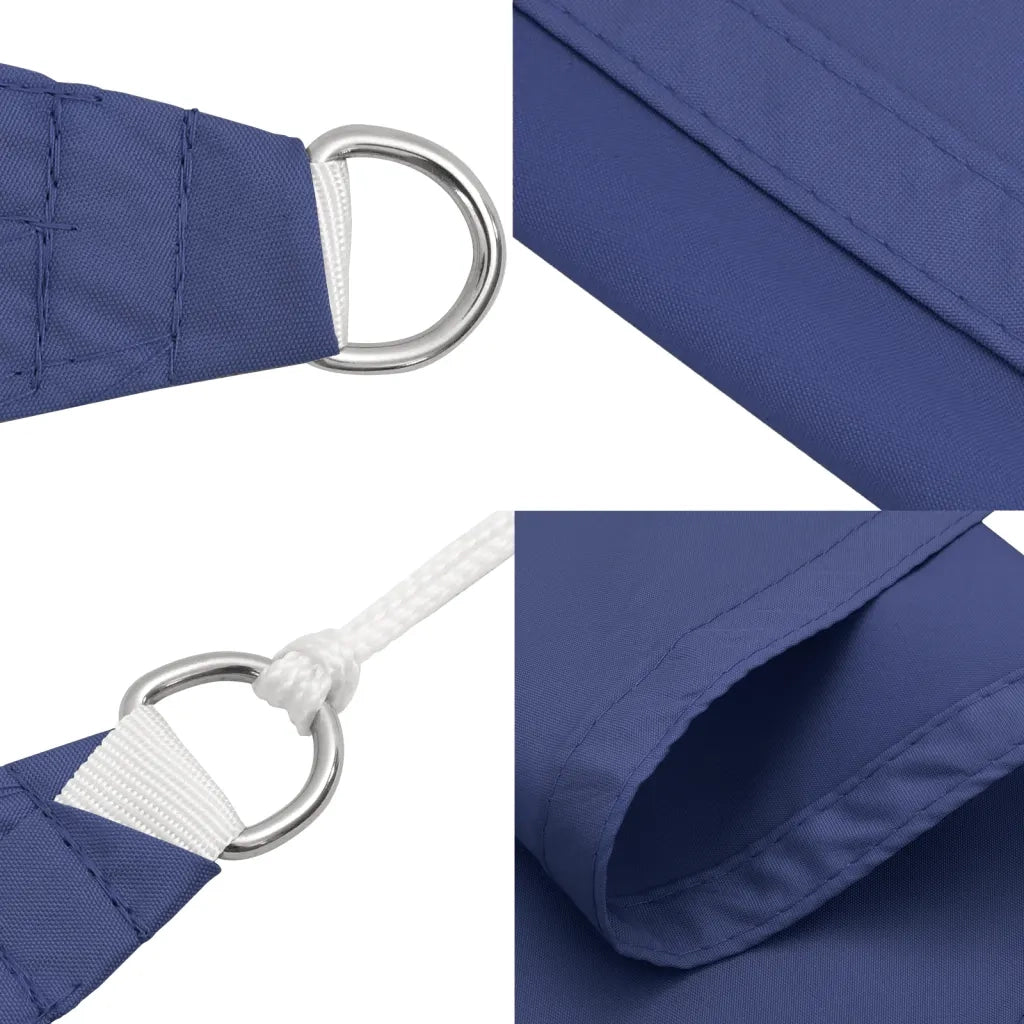 Parasole a Vela Oxford Triangolare 5x5x6 m Blu 135568