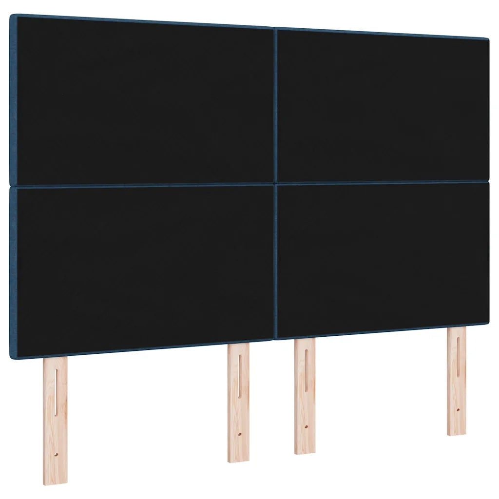 Testiera | Testata LED con strisce LED con Testiera | Testata Blu 160 cm Tessuto