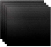 Kit di copertura per forno - 4-pack - 40 x 50 cm - Universale e resistente al lavastoviglie - Adatto a tutti i forni - Nero