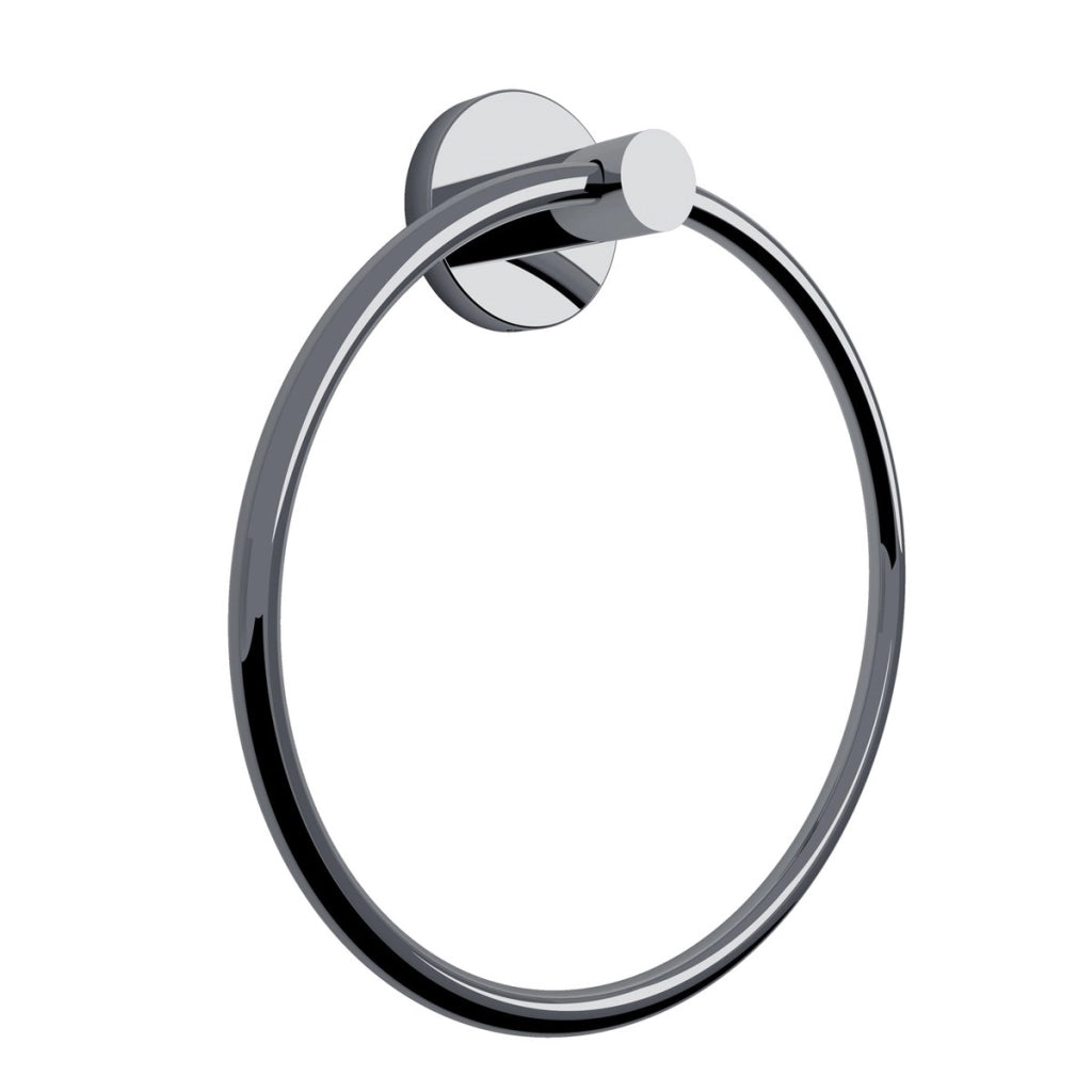 Portasalviette Felce plus ad anello cromato