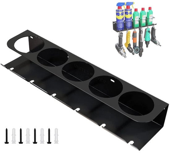 Supporto per pistola spray con 5 fessure - Cassa di stoccaggio - Pannello di supporto - Pannello di stoccaggio - Multifunzionale - Materiali di alta qualità