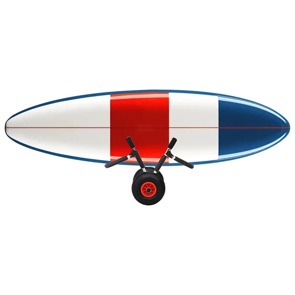 Carrello SUP per 2 Tavole da Surf Pieghevole 90 kg in Alluminio 94872