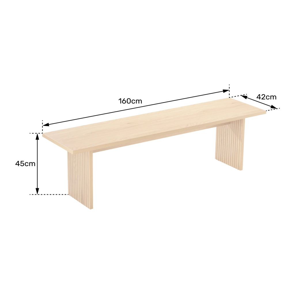 Panca in legno in stile scandinavo ALMA