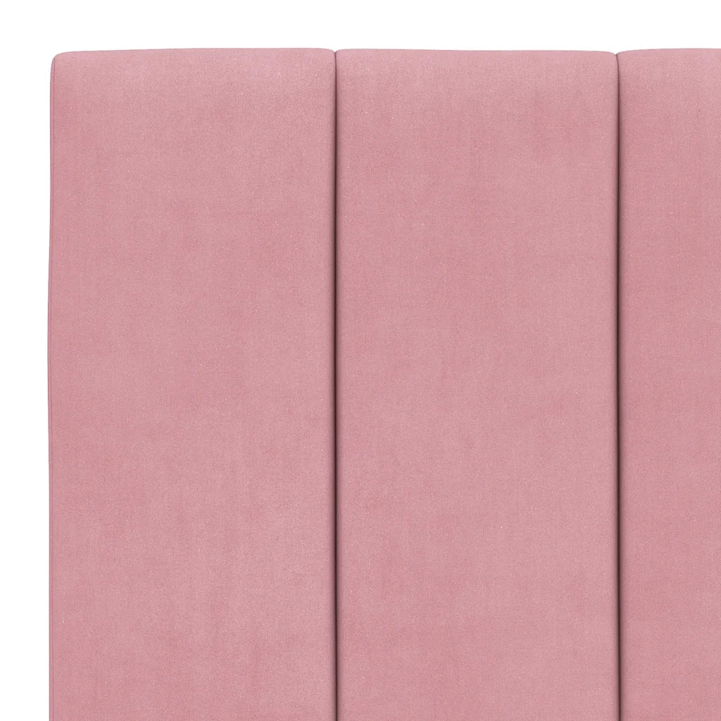 Giroletto senza Materasso Hanko Rosa 90x200 cm in Velluto 3207830
