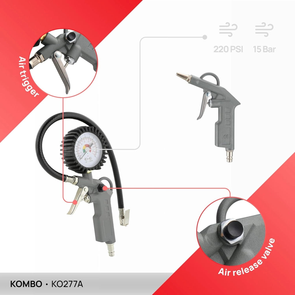 Kit 3 accessori per compressore