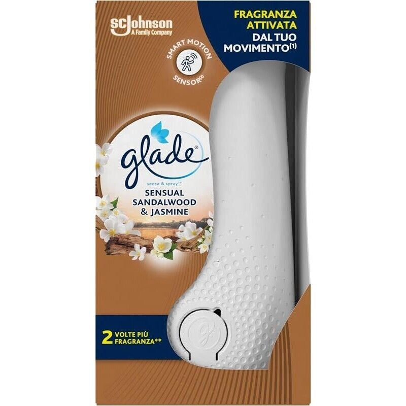 GLADE SENSE & SPRAY AUTOMATIC BASE + RICARICA 18 ML SENSUAL SANDALWOOD & JASMINE