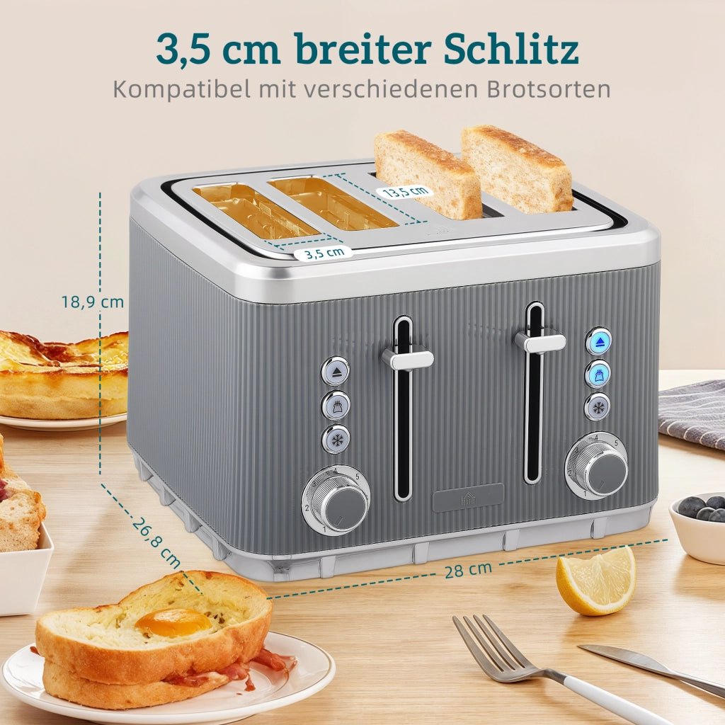 Bollitore e Tostapane ¨C Zephmum ¨C Grigio 2200W