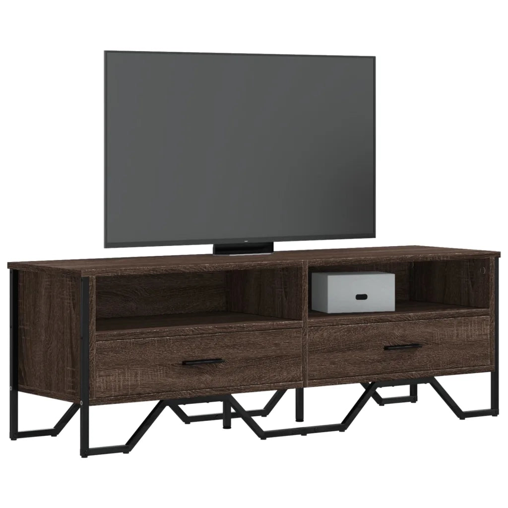 Mobile TV | Armadietto TV | Mobile Porta TV Rovere Marrone 122x34x41cm in Legno Multistrato