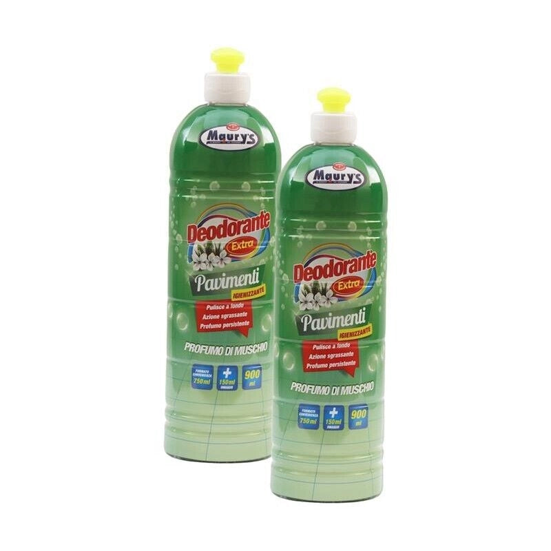 SET 2 PZ MAURY'S DETERGENTE PAVIMENTI 900 ML MUSCHIO BIANCO