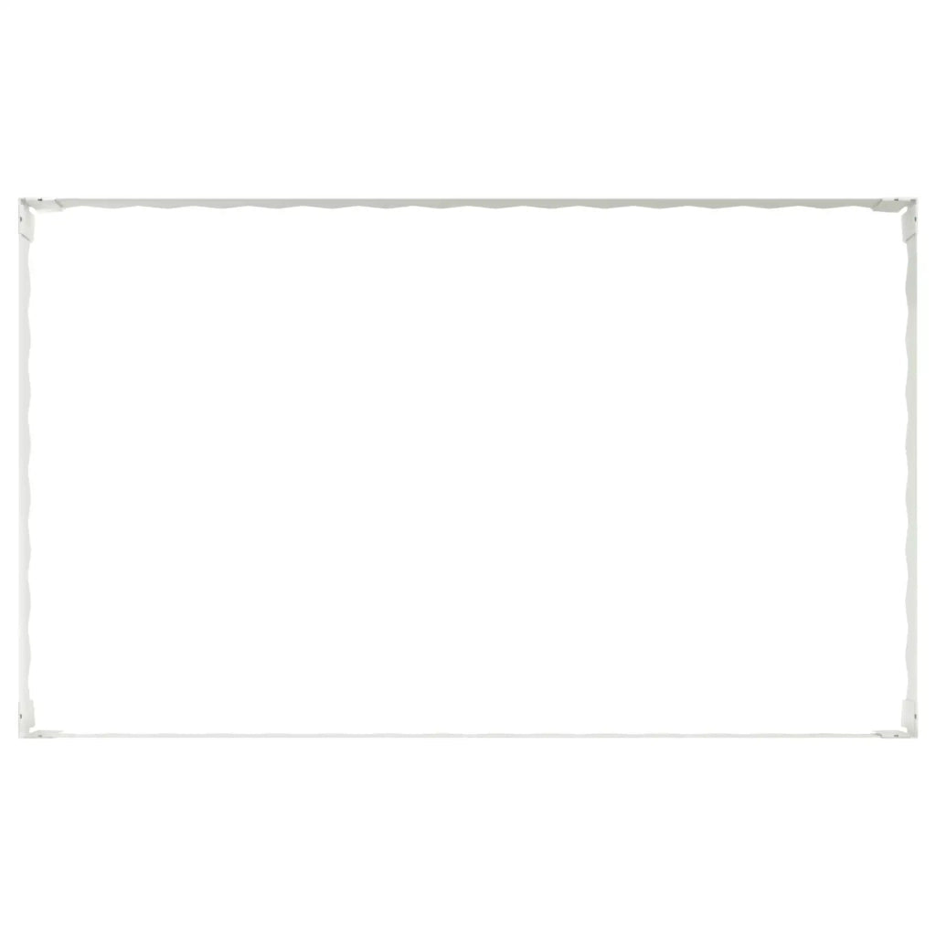 Bordura per Prato 100 x 60 x 20 cm Acciaio Bianco 8008933