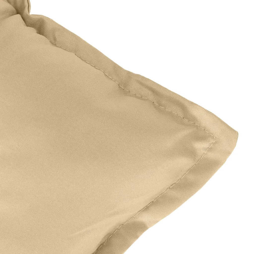 Cuscini Sedia Schiena Alta 4 Beige Mélange 120x50x7 Tessuto 4002356