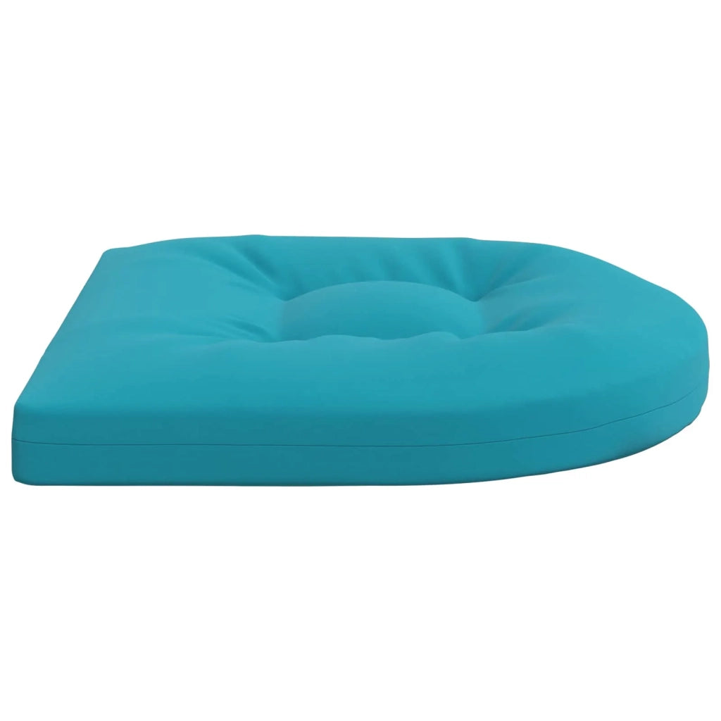 Cuscini per Sedia in 4 Pezzi 4 pz 100% Poliestere Turchese 945337