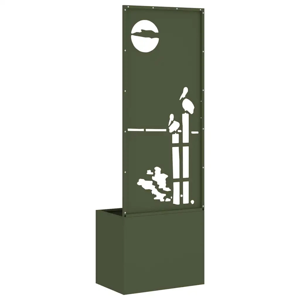 Schermo per privacy in giardino Oliver verde 50 x 150 cm 876472