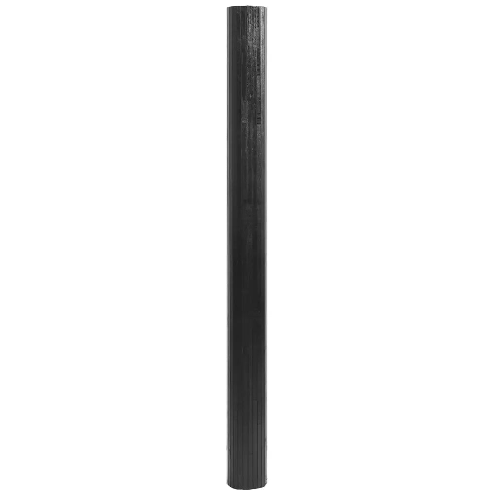 Tappeto Rettangolare Grigio 80x100 cm in Bambù 376772