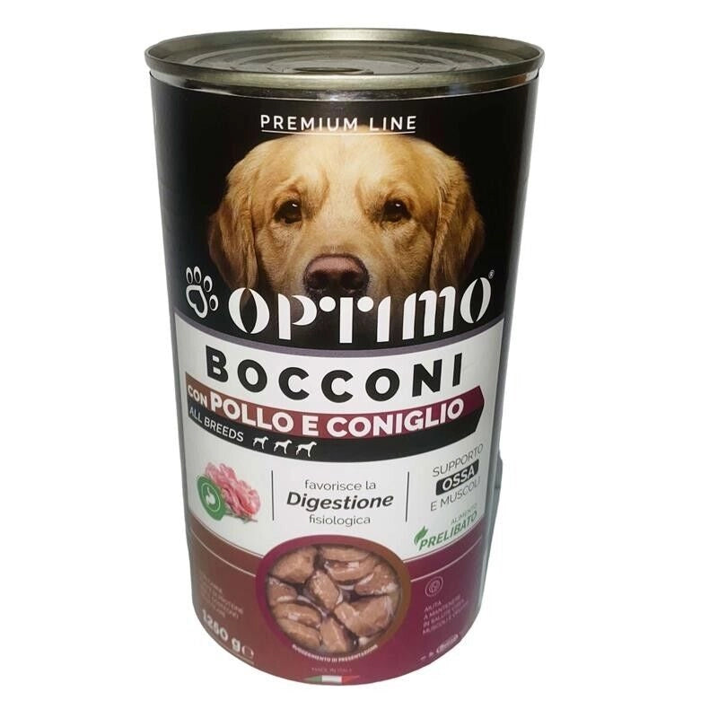 OPTIMO BOCCONCINI PER CANE AL GUSTO POLLO E CONIGLIO DA 1250 GR