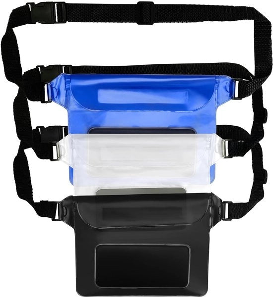 Set di Tasche per Telefono Acquatiche - Protezione Subacquea - Set da 3 pezzi