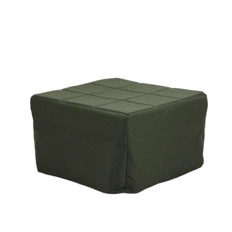 Pouf letto singolo pieghevole Vega tessuto colore verde scuro