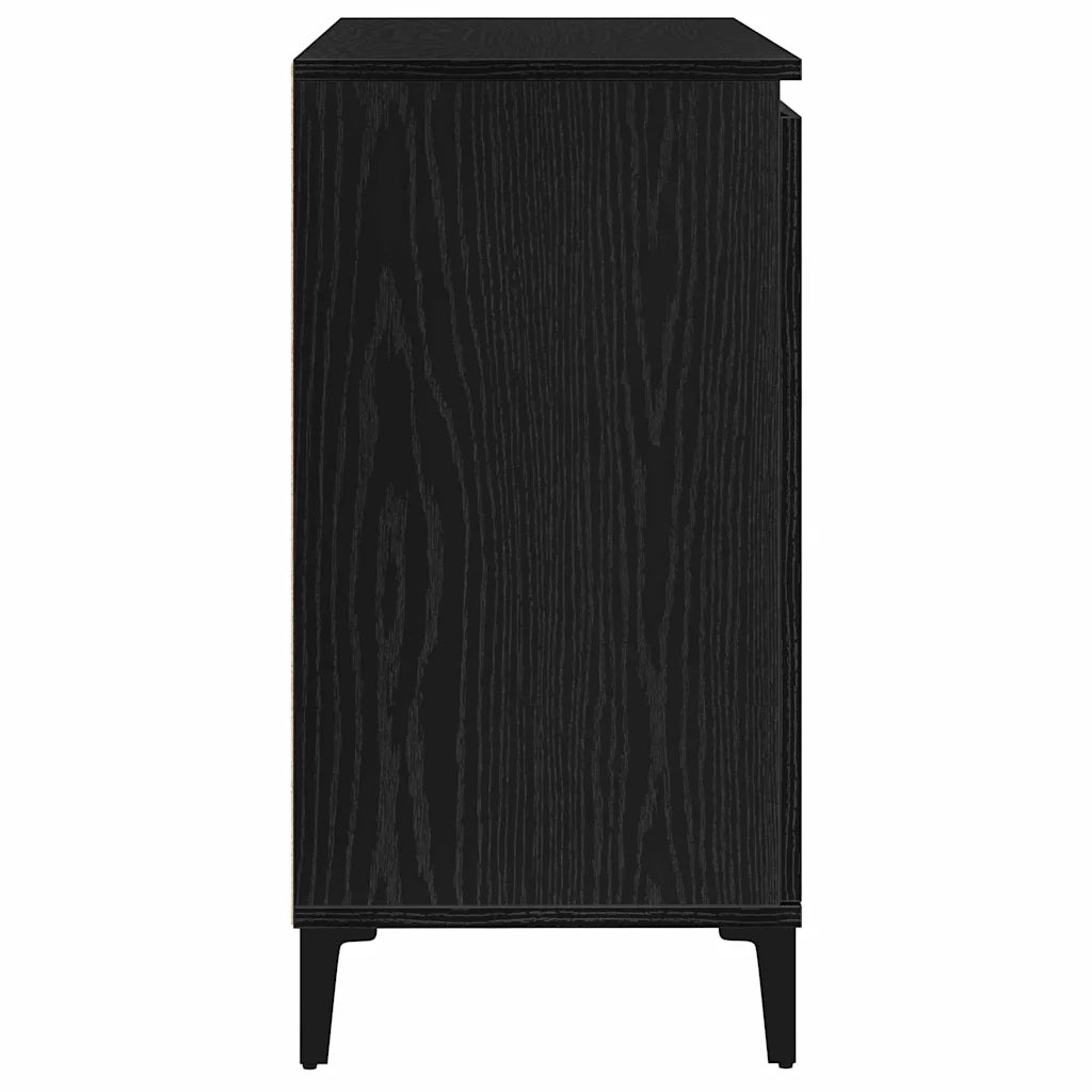 Credenza Rovere Nero 104 x 35 x 70 cm Legno multistrato 862597