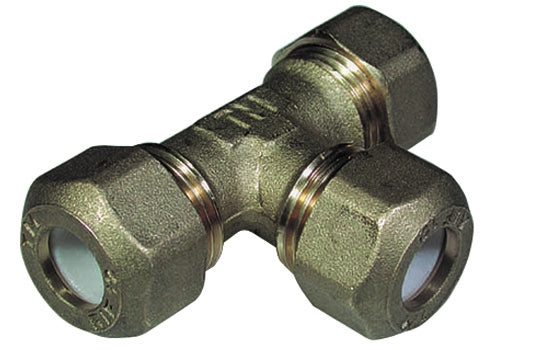 TEE CON TRE DADI PER RAME CON OGIVA TEFLON TIEMME- 1/2 x 10R- TIEMM- pezzi 1