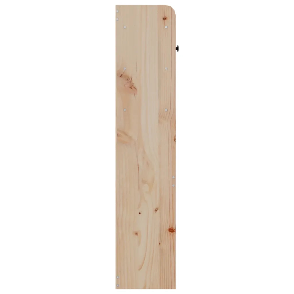 Testiera con Ripiani 100 cm in Legno Massello di Pino