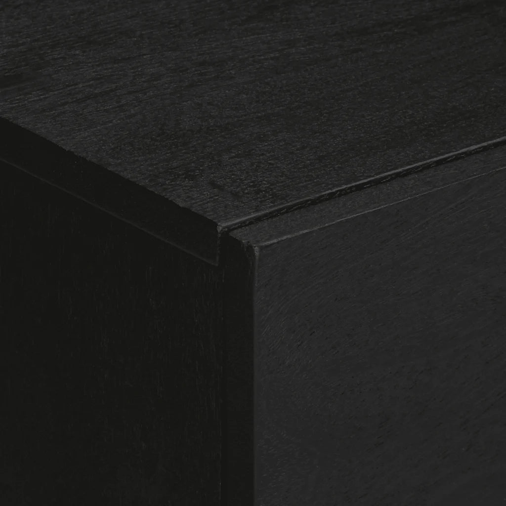 Comodino | Armadio da Notte | Mobiletto da notte Nero 50x33x60 cm in Legno Multistrato