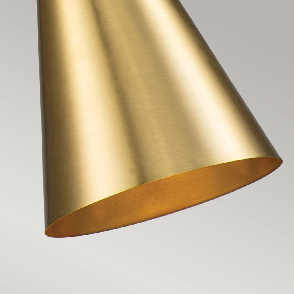 Sospensione Art Déco Etoile ottone Ø18 E27 Elstead