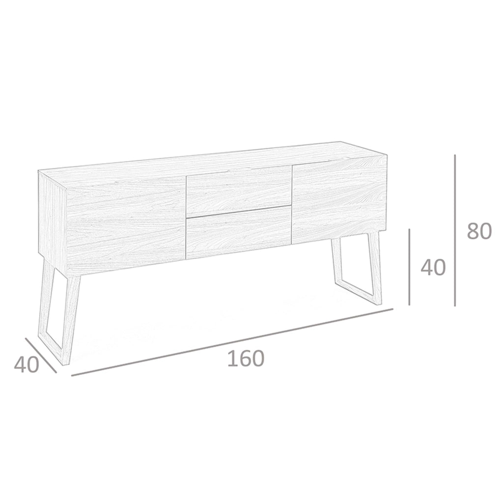 Credenza in noce
