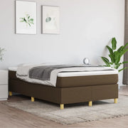 Struttura Letto a Rete a Molle Marrone Scuro 120x200 cm Tessuto 3120948