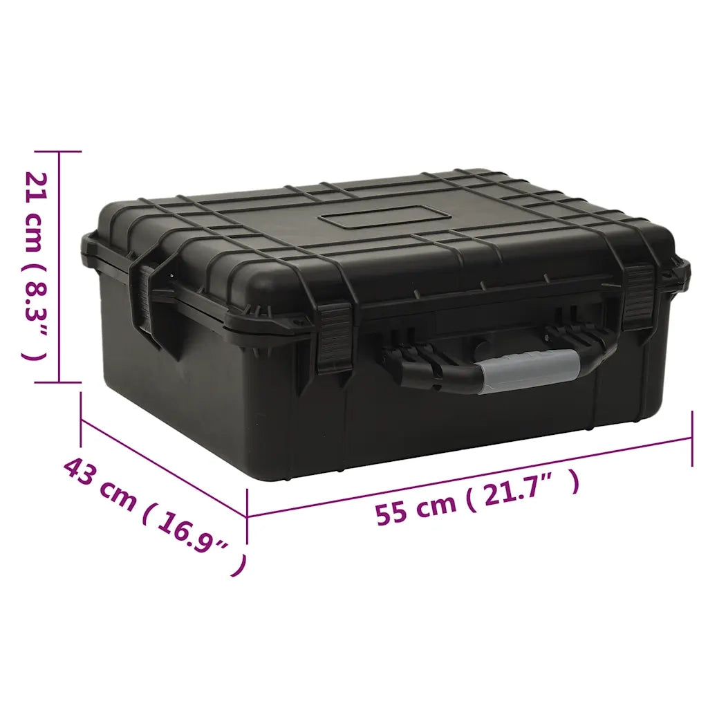 Valigetta da Volo Portatile Nera 55x43x21 cm in PP 51798