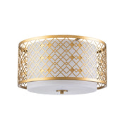 Plafoniera rotonda Ziggy Elstead 40,6 cm 2xE27 oro