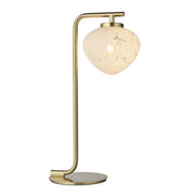 Lampada da tavolo Art Déco ottone satinato G9 Endon