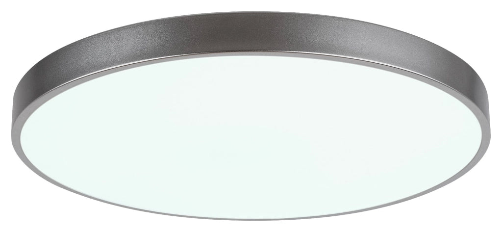 Plafoniera LED Tesia 60cm 60W con telecomando argento