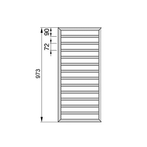 Termoarredo Zehnder Subway nero opaco 97x45 cm