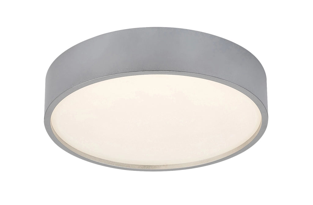 Plafoniera LED rotonda 28cm 18W argento IP44 Rabalux