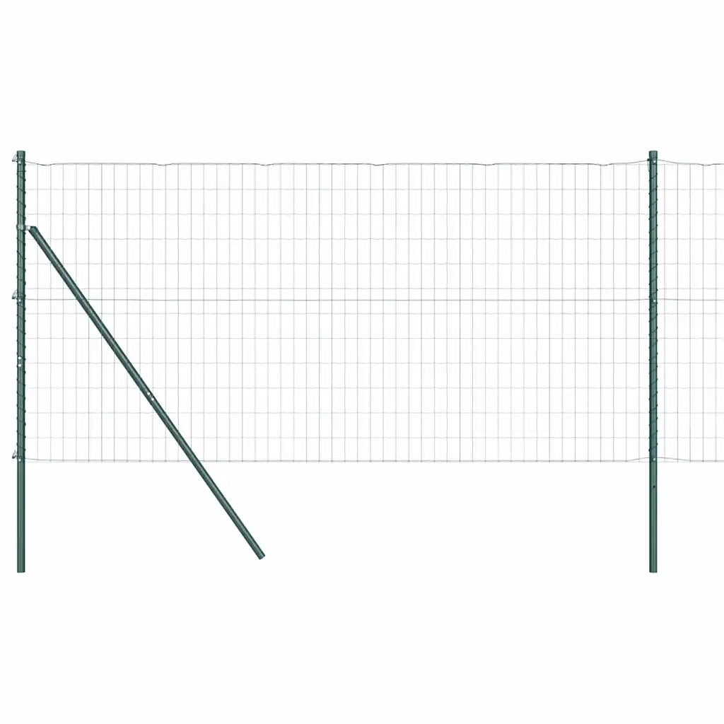Recinzione con Posto Verde 1,2 x 25 m Acciaio e PVC 3350325