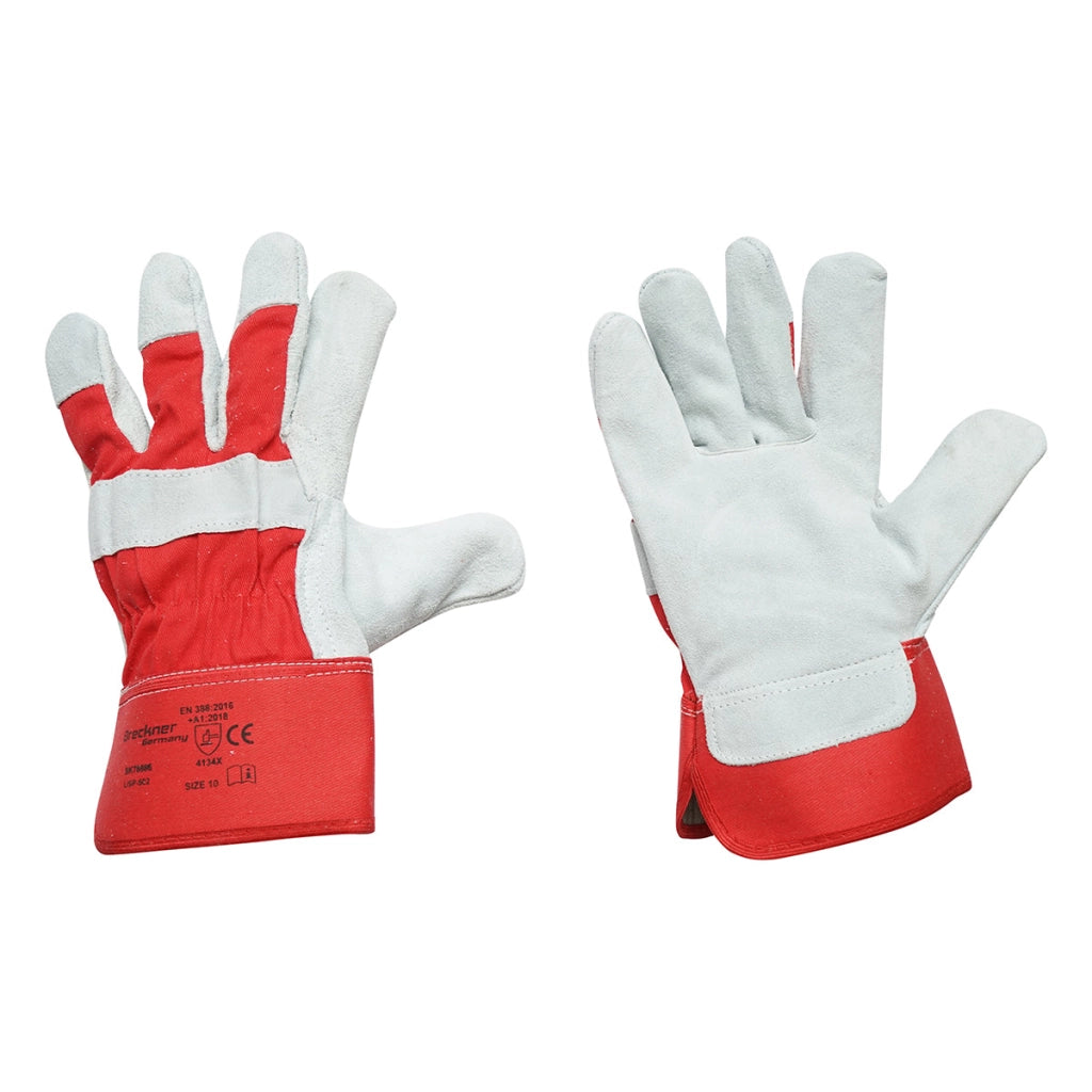 Guanti da lavoro in pelle-cotone taglia 10 Breckner Germany