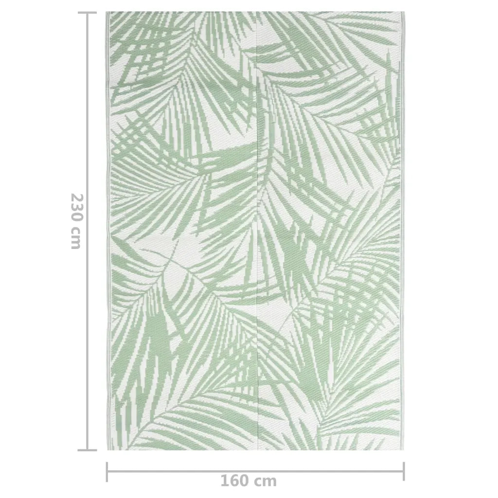 Tappeto da Esterno ARAKIL Verde 160x230 cm in PP 316909